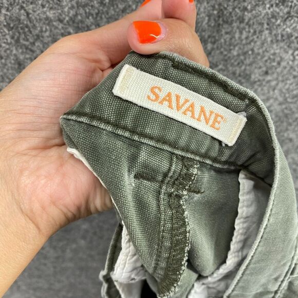 Savane Cargo Shorts Men 42 Gray High Rise Flat Front Cotton Pockets Regular Fit - Picture 8 of 10